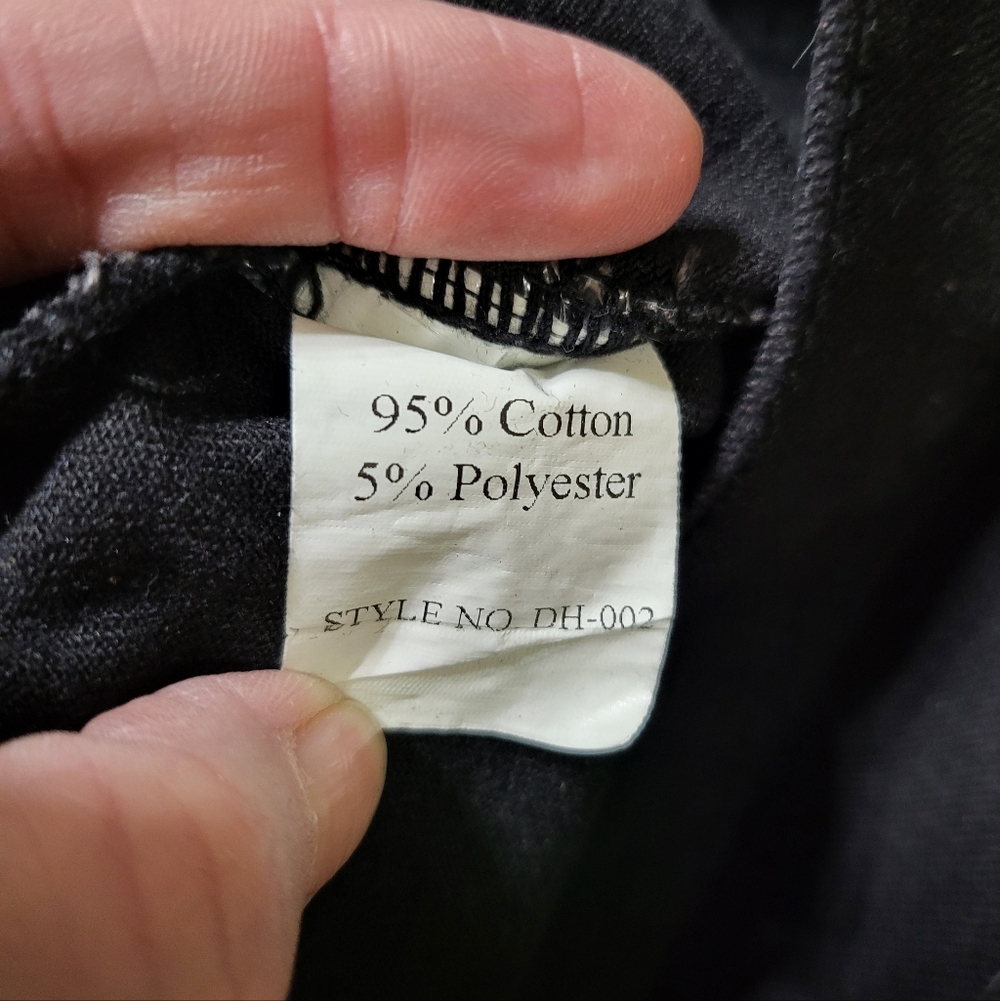 Black Jean Jacket Women's XL Silver Buttons - Picture 6 of 8